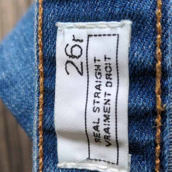 GAP Real Straight 1969 Jeans Size 26r - Picture 3 of 5
